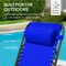 Best Choice Products Folding Outdoor Zero Gravity Rocking Lounge Chair w/ Headrest Pillow